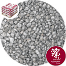 Rounded Gravel Nuggets - Silver Coloured - 7311